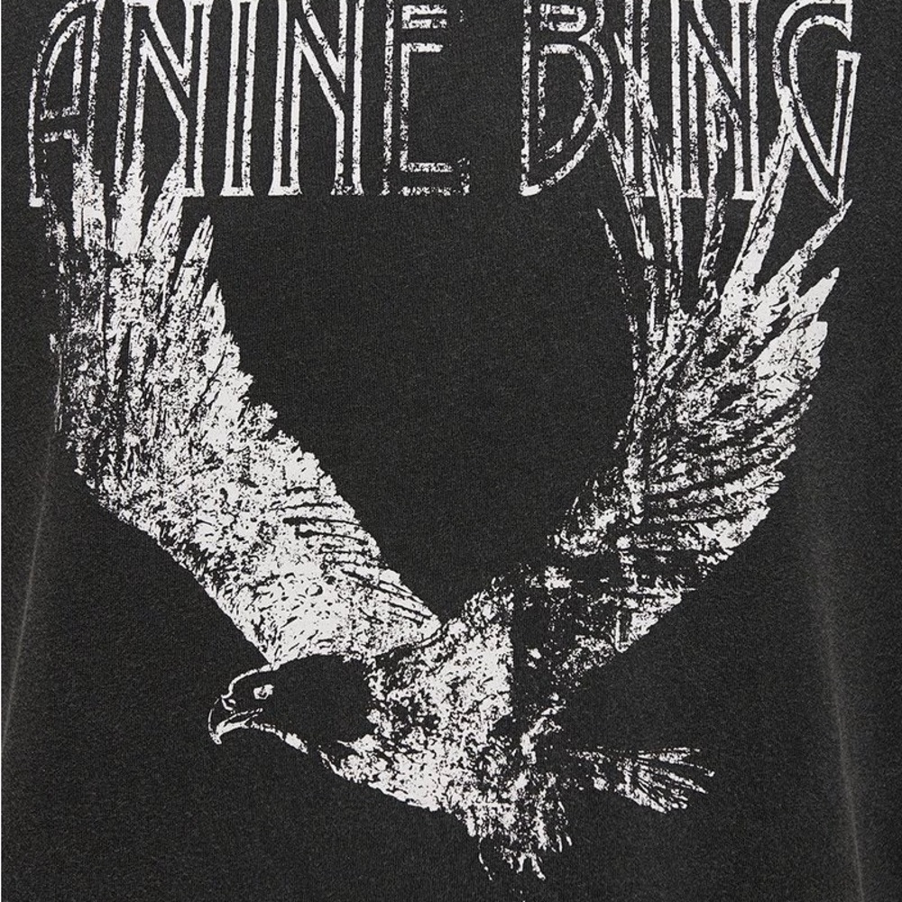 Anine Bing - LiLi Tee Eagle-Washed Black - Picture 3 of 3